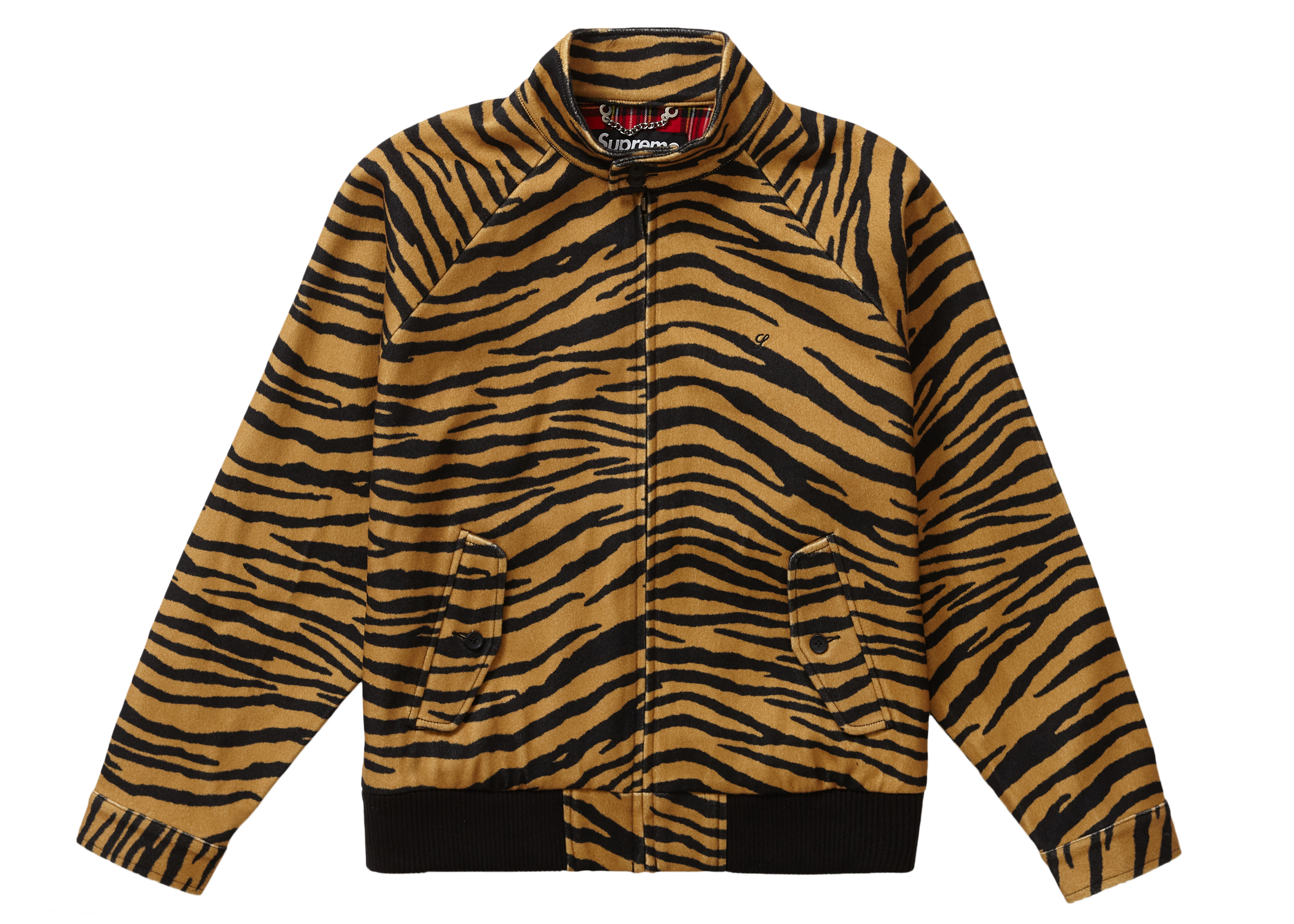 Supreme Wool Harrington Jacket Tiger Stripe Men's - FW19 - US