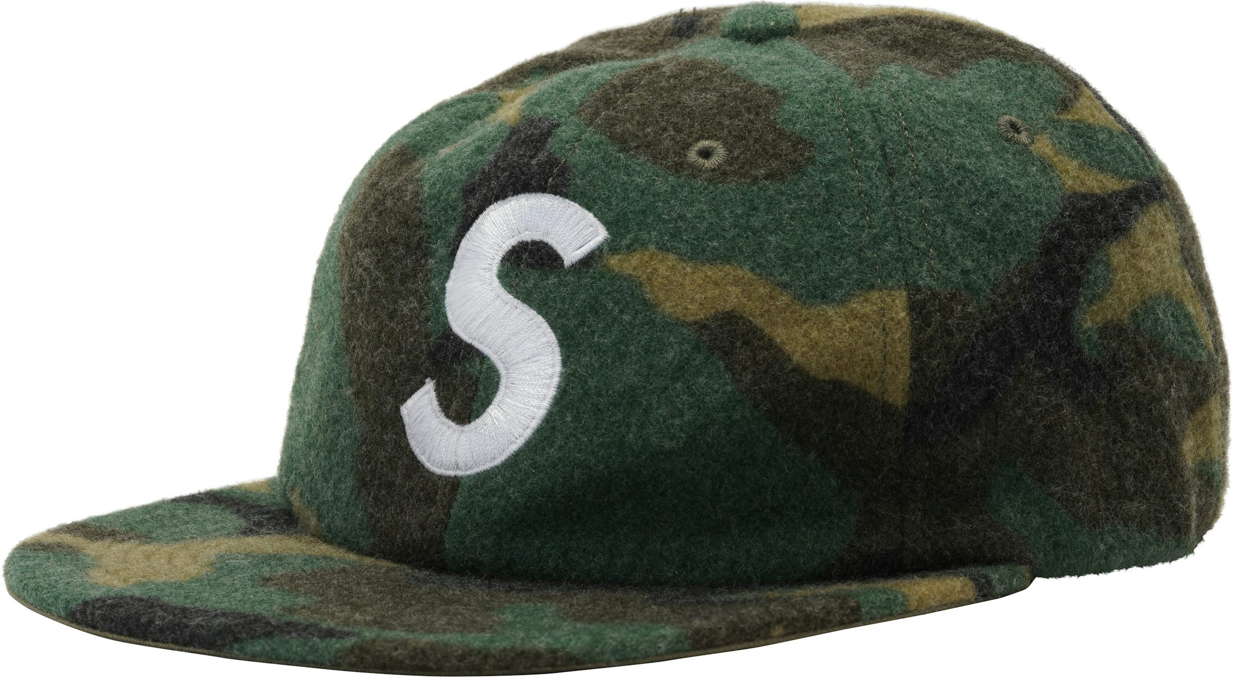 Supreme Wool Camp Green Camo FW17 Adjustable Hat *100
