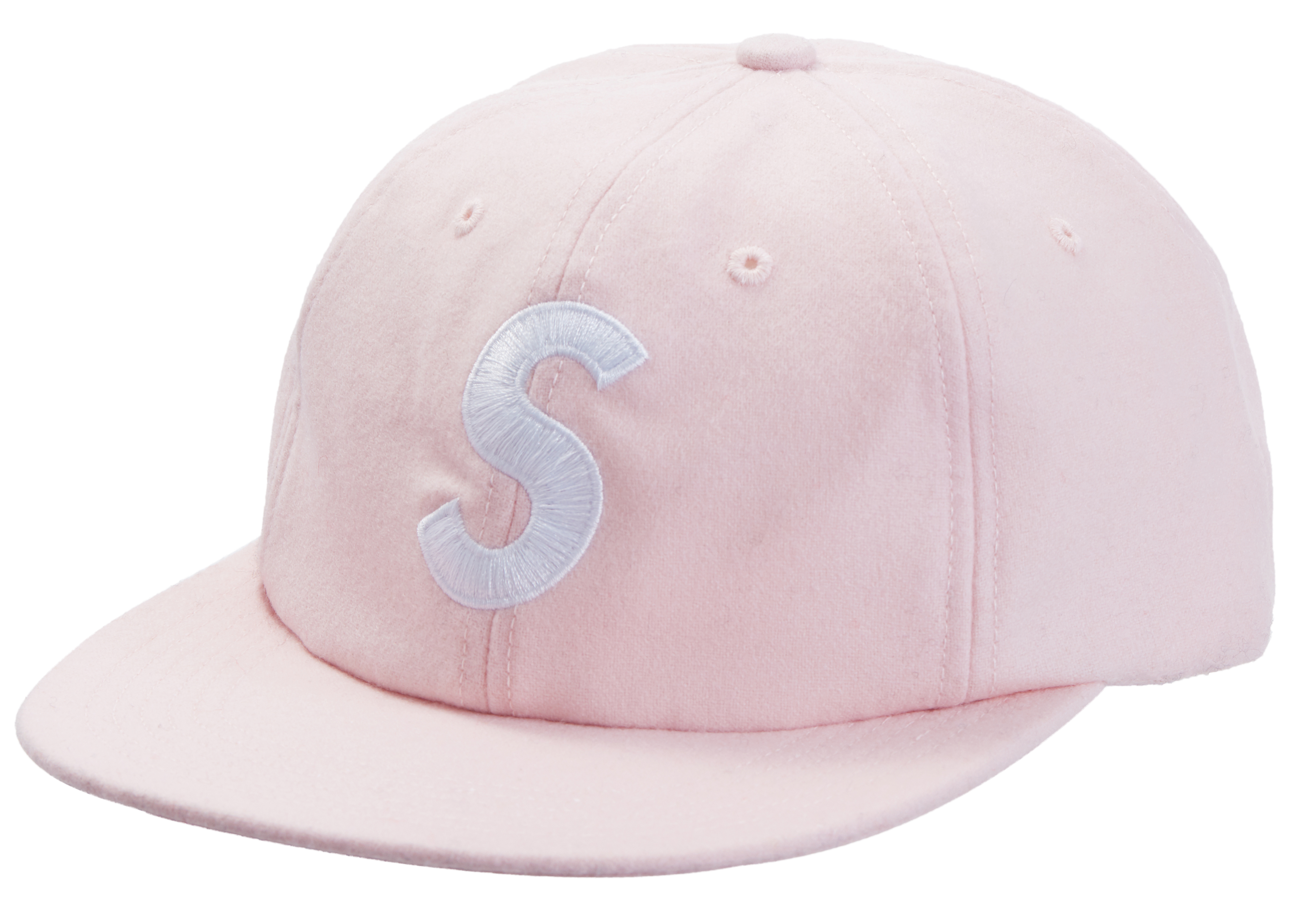 Supreme Wool S Logo 6-Panel FW19 Pink