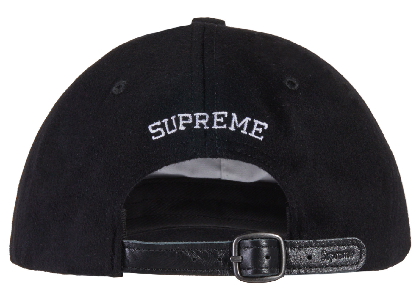 Supreme Wool S Logo 6 Panel (FW21) Black