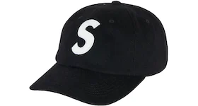 Supreme Wool S Logo 6 Panel (FW21) Black