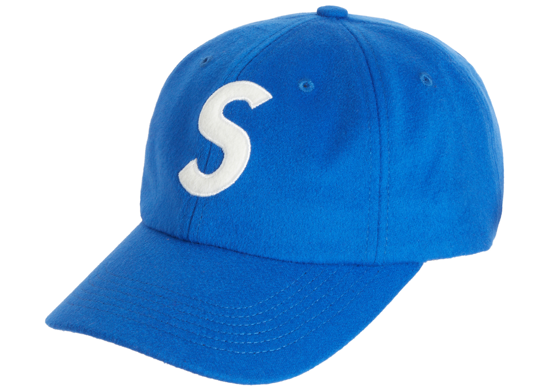 supreme s logo 6 panel cap