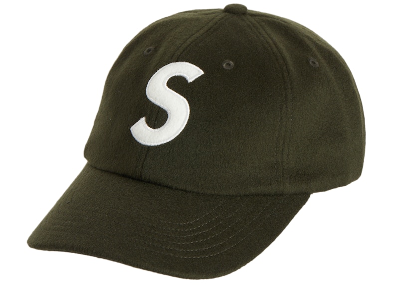 Supreme Wool S Logo 6-Panel Cap Olive