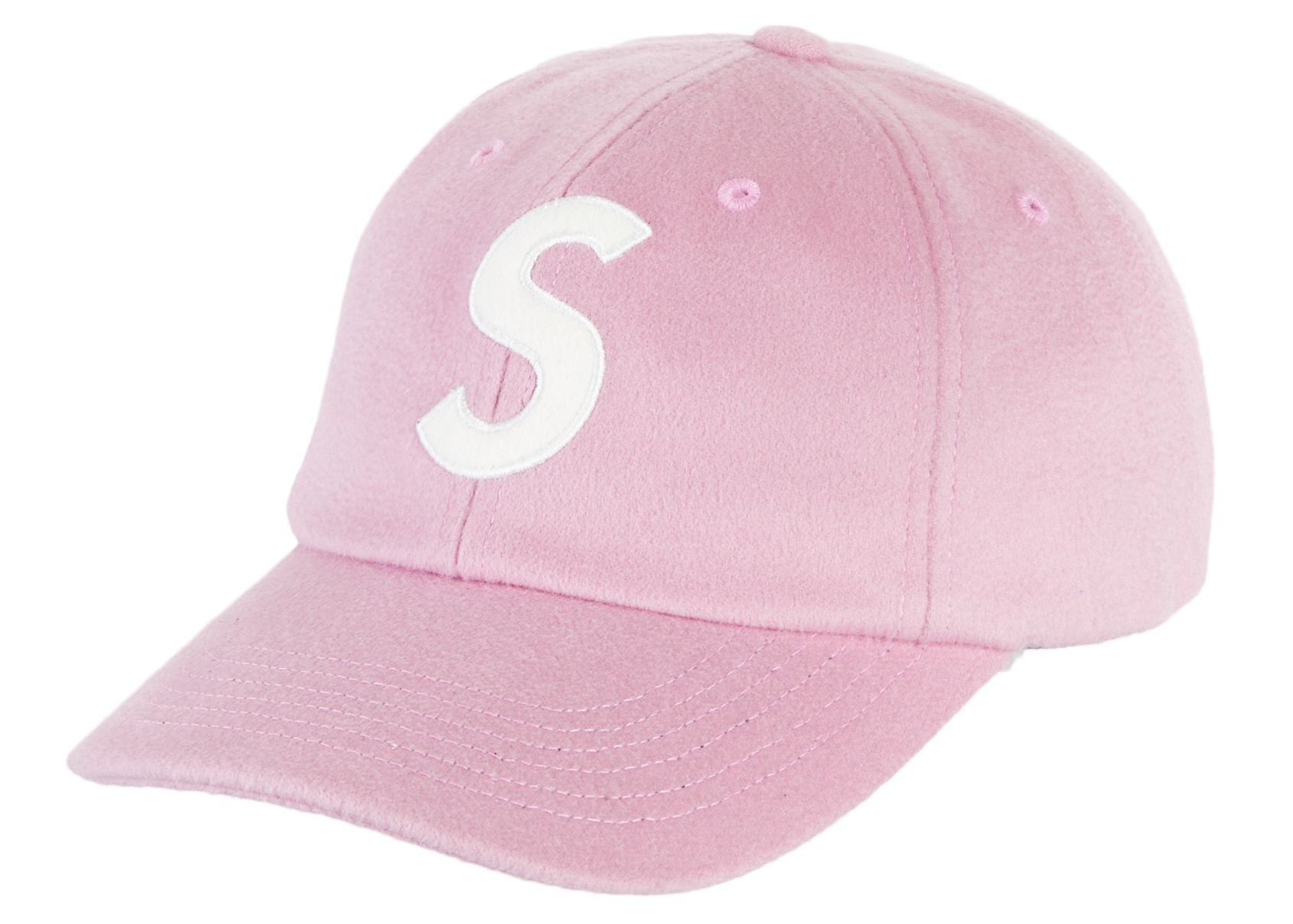Supreme Wool S Logo 6 Panel (FW21) Pink