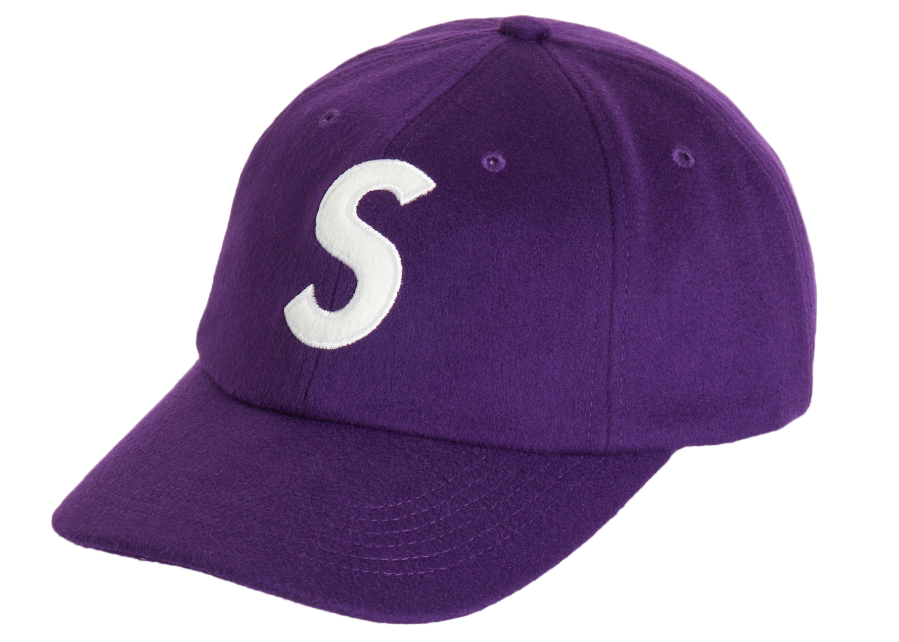 Supreme Wool S Logo 6 Panel (FW21) Purple