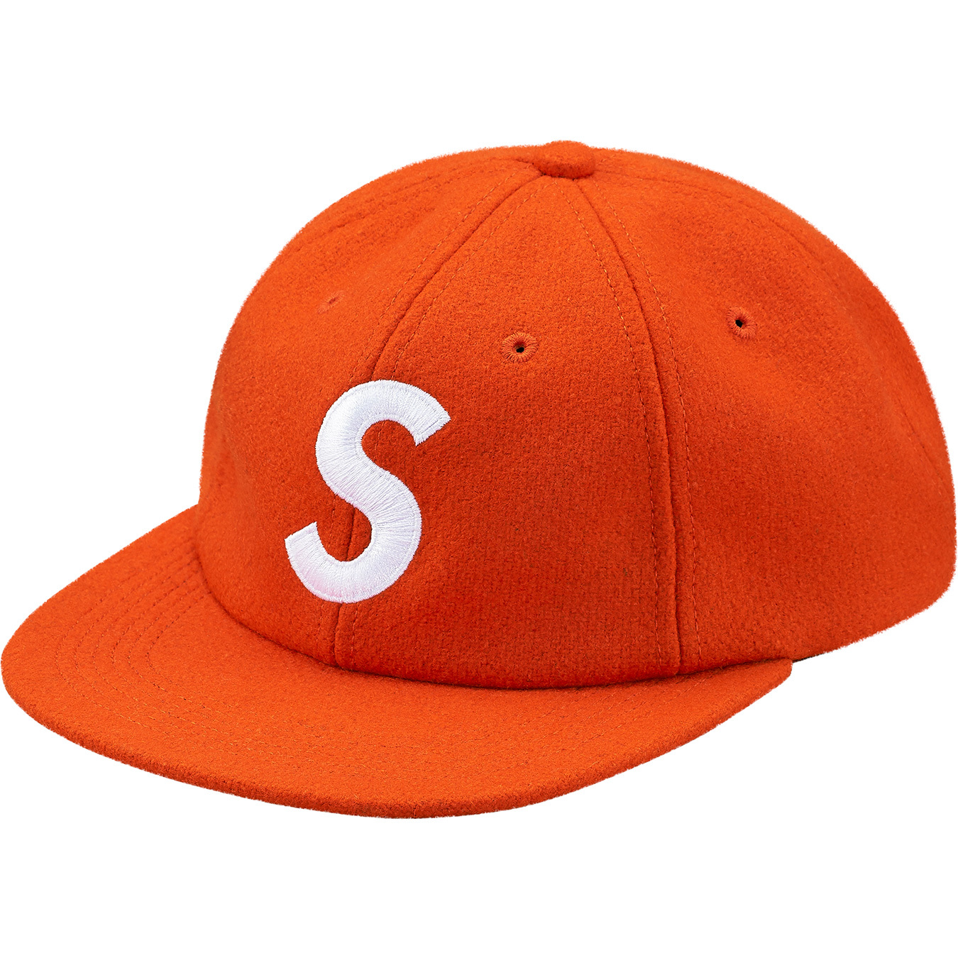 Supreme Wool S Logo 6-Panel Orange - FW17 - US