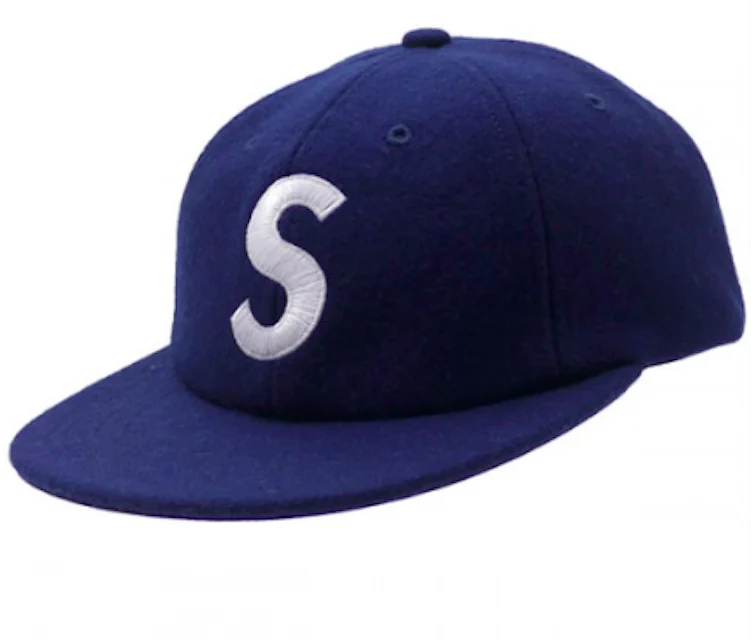 Supreme Wool S Logo Hat (FW15) Navy - FW15 - US