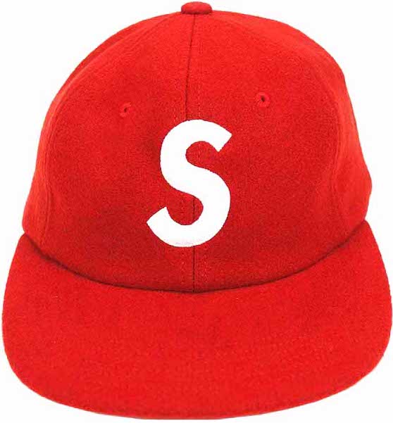 supreme S Logo Cap Red