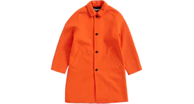 Supreme Wool Trench Coat Neon Orange