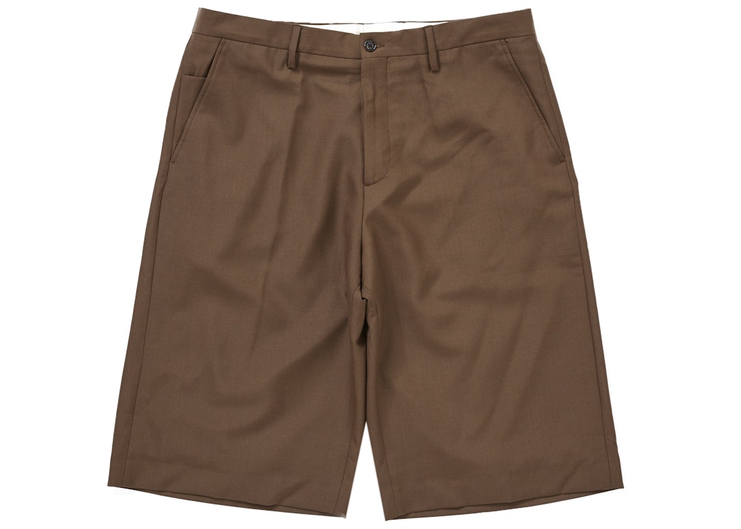 Pre-owned Supreme Wool Trouser Short Brown