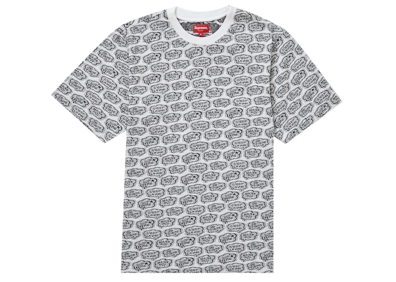 L Supreme WORD BUBBLE JACQUARD Tシャツ tic-guinee.net