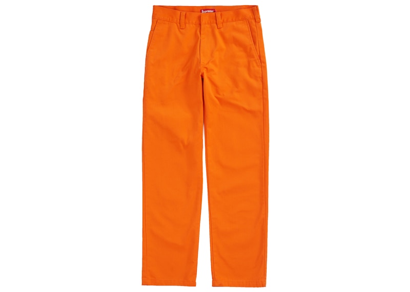 Supreme Work Pant (FW19) Dark Orange Monogram Men's - FW19 - US