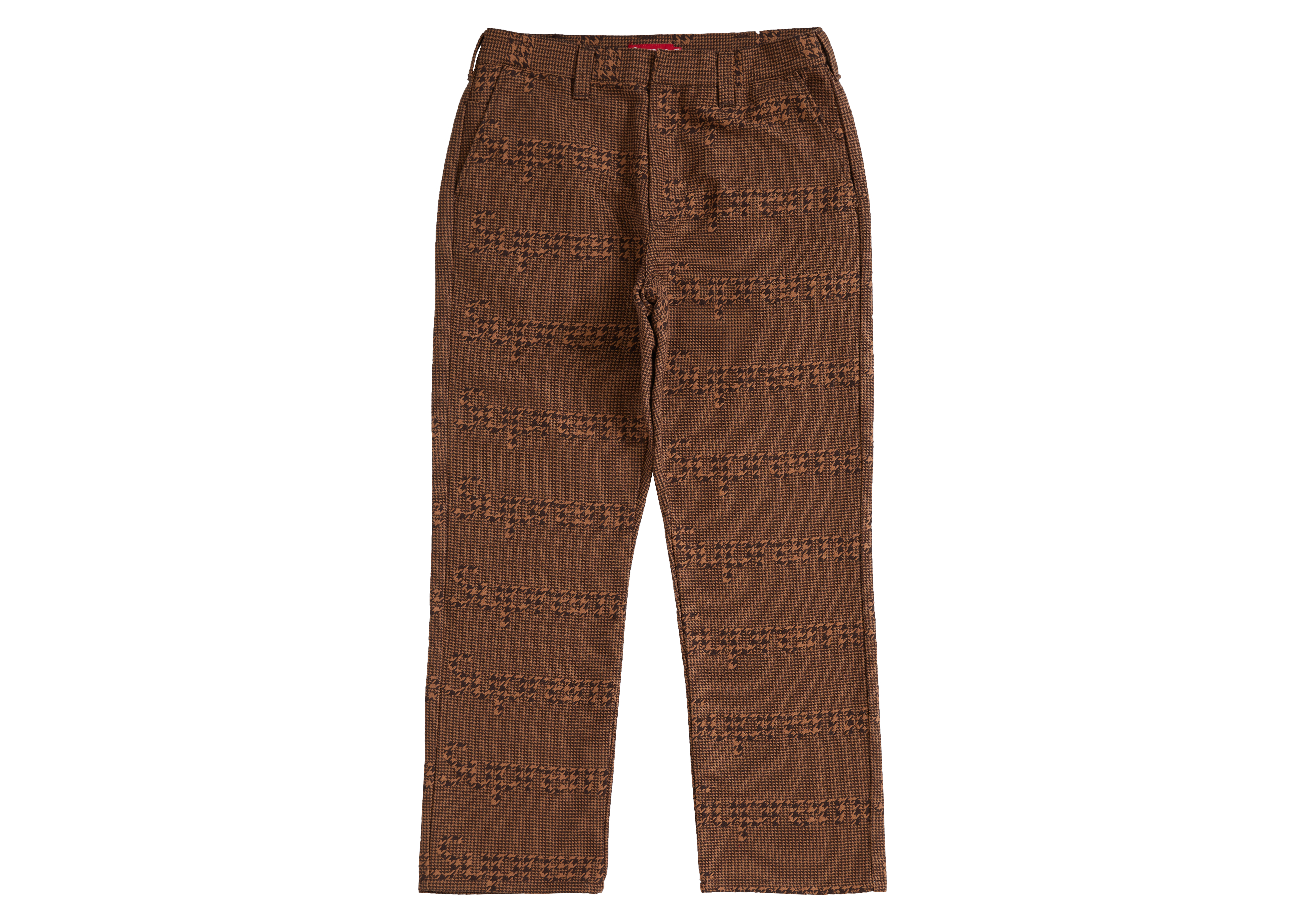 Supreme Work Pant (FW20) Brown Houndstooth Men's - FW20 - US