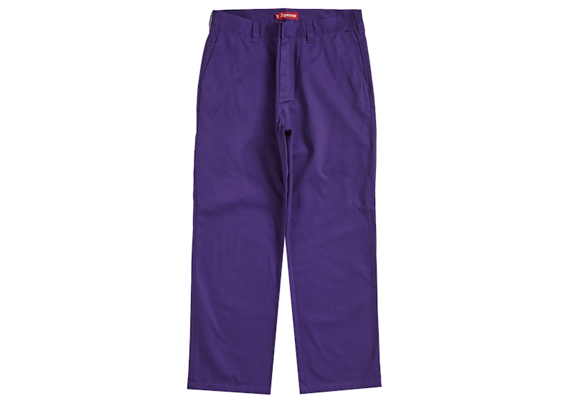 Supreme Work Pant (FW23) Purple Men's - FW23 - GB