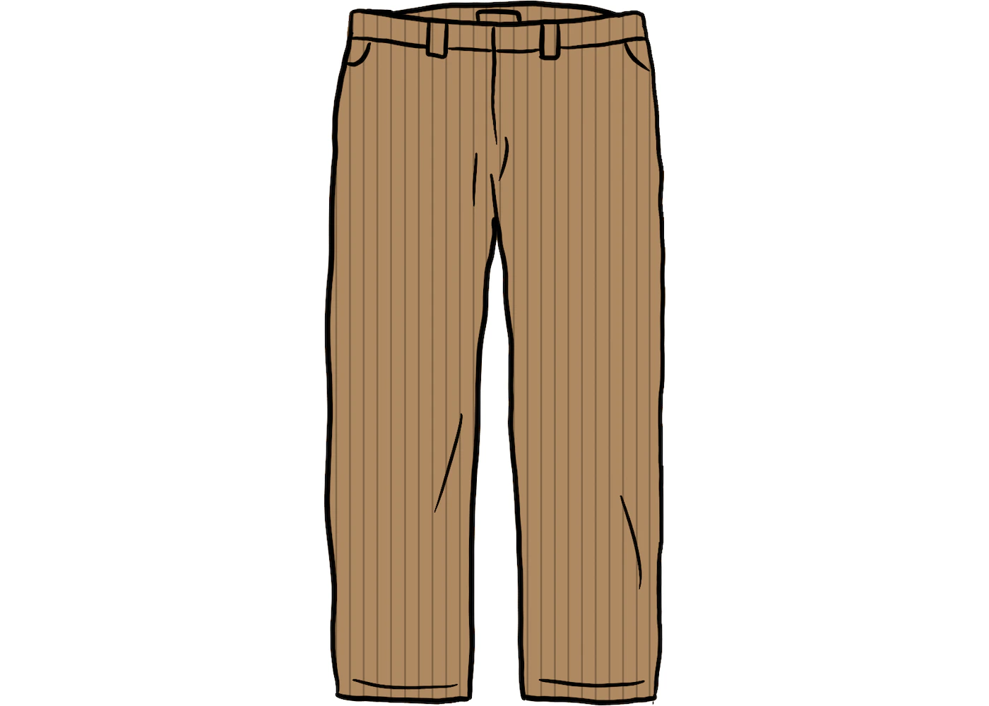 Supreme Work Pant (SS21) Brown Stripe