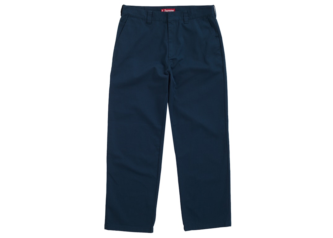 Pre-owned Supreme Work Pant (ss24) Navy In Light Navy