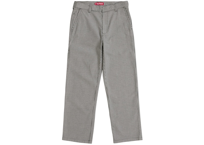 Supreme Work Pant (SS25) White Houndstooth Men's - SS25 - US