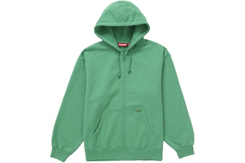 Supreme Work Zip Up Hooded Sweatshirt Green Men's FW24 US