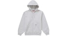 Supreme Work Zip Up Hooded Sweatshirt Ash Grey