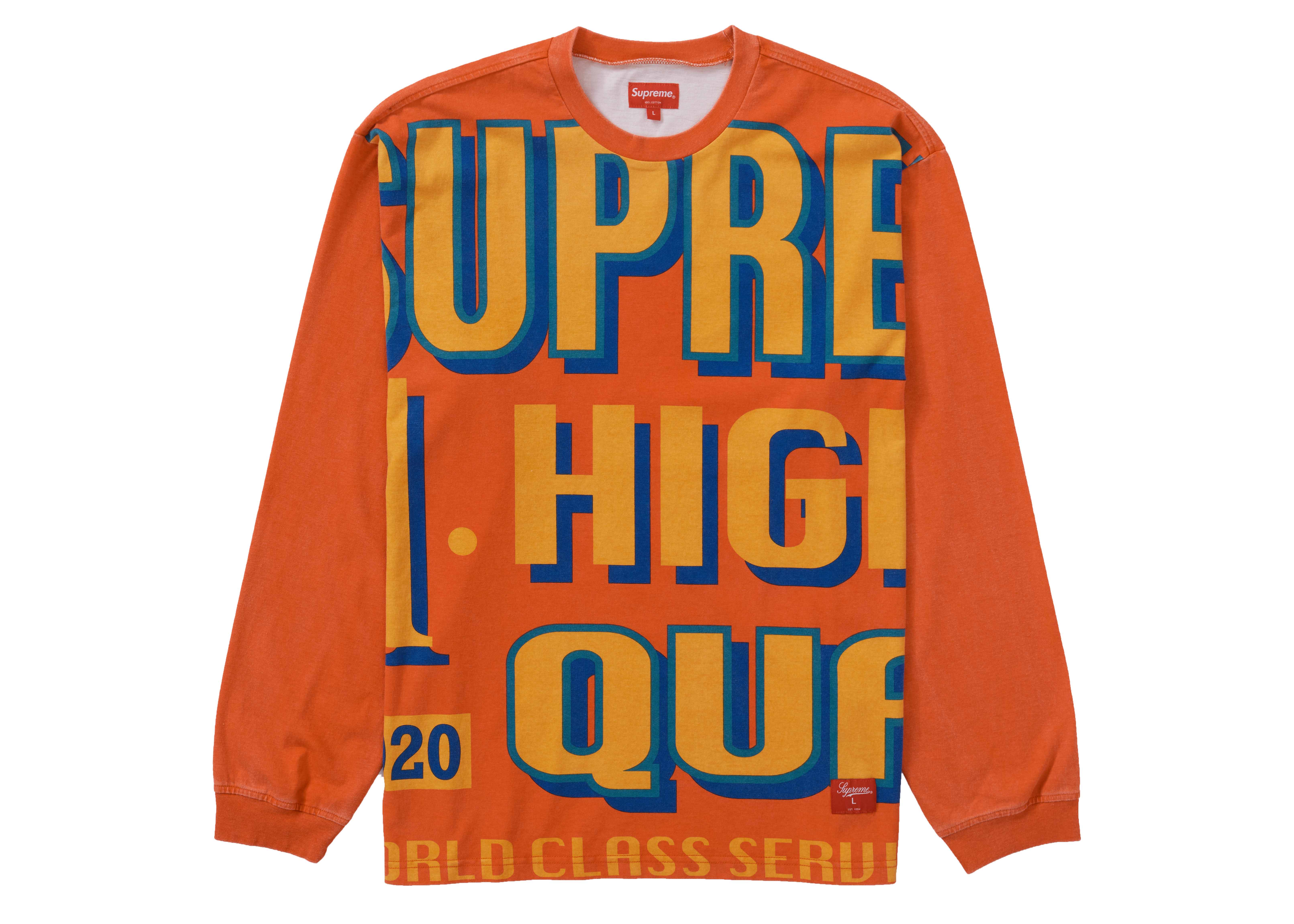 Supreme World Class L/S Top Orange