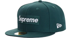 Supreme World Famous Box Logo New Era Dark Green