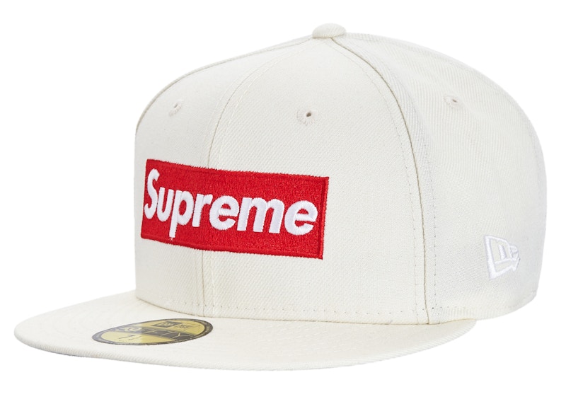 Supreme Box Logo New Era 7 3/8 white-