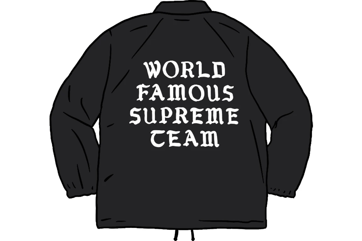 Supreme World Famous Coaches Jacket Black