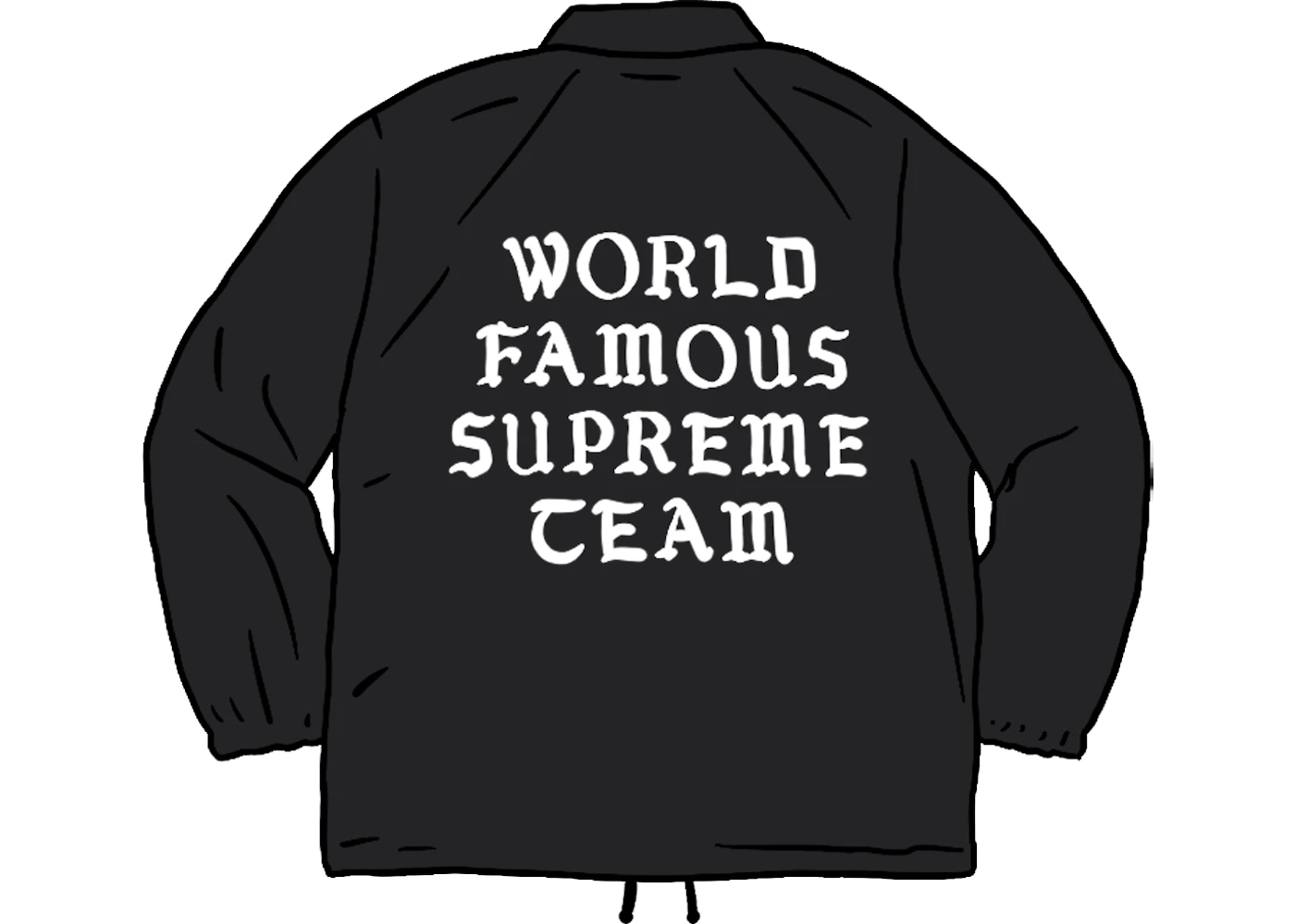 Supreme World Famous Coaches Jacket(正規品) Supreme World Famous Coaches Jacket Black Men's - SS20 - US