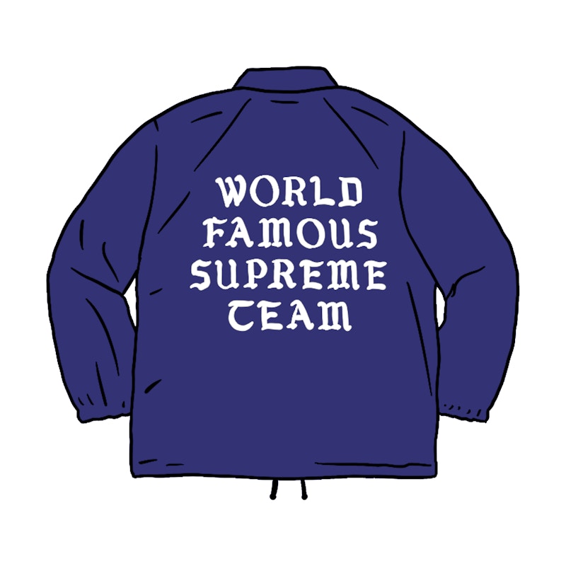 world famous supreme team coach jacket