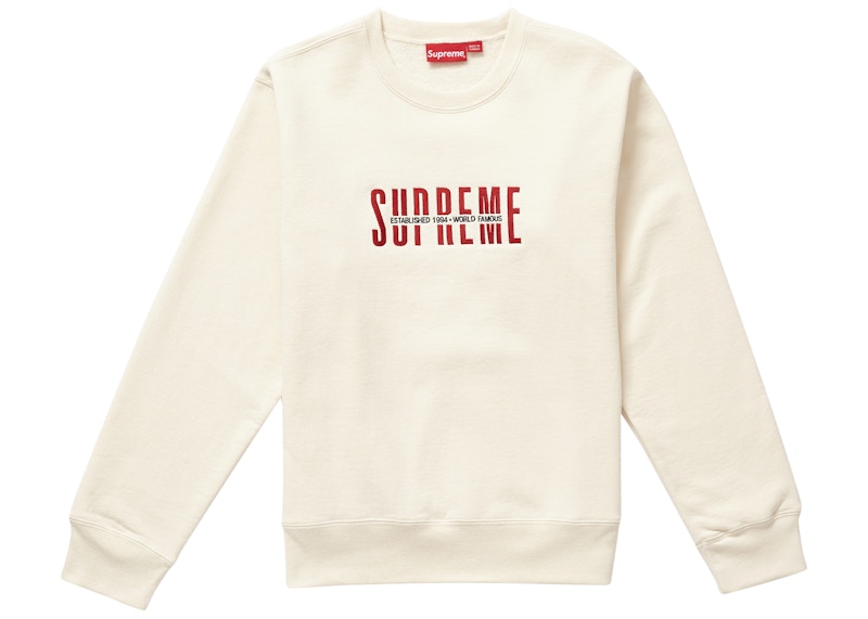 Supreme natural clearance crewneck