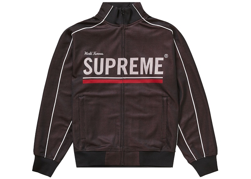 Supreme World Famous Jacquard Track Jacket Black Men's - FW22 - US