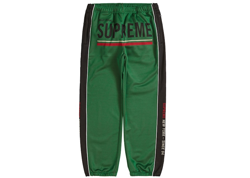 Supreme World Famous Jacquard Track Pant Green Men's - FW22 - GB