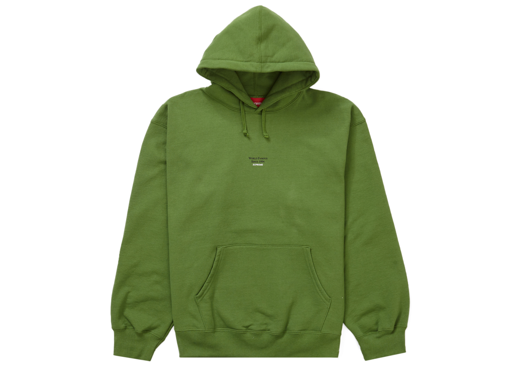 Supreme World Famous Micro Hooded Sweatshirt Green Men's - SS23 - US