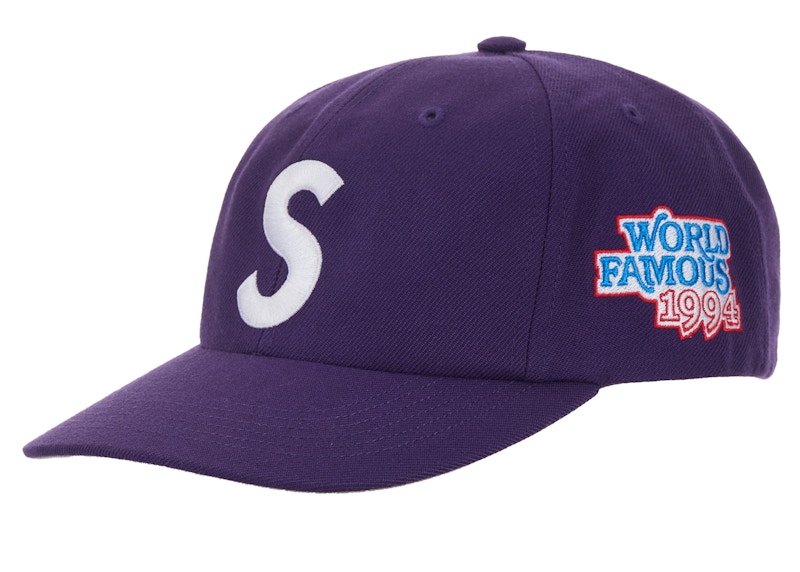 帽子 18SS Supreme Classic Logo 6-Panel Purple Supreme World Famous S Logo 6-Panel Hat Purple - SS26 - US