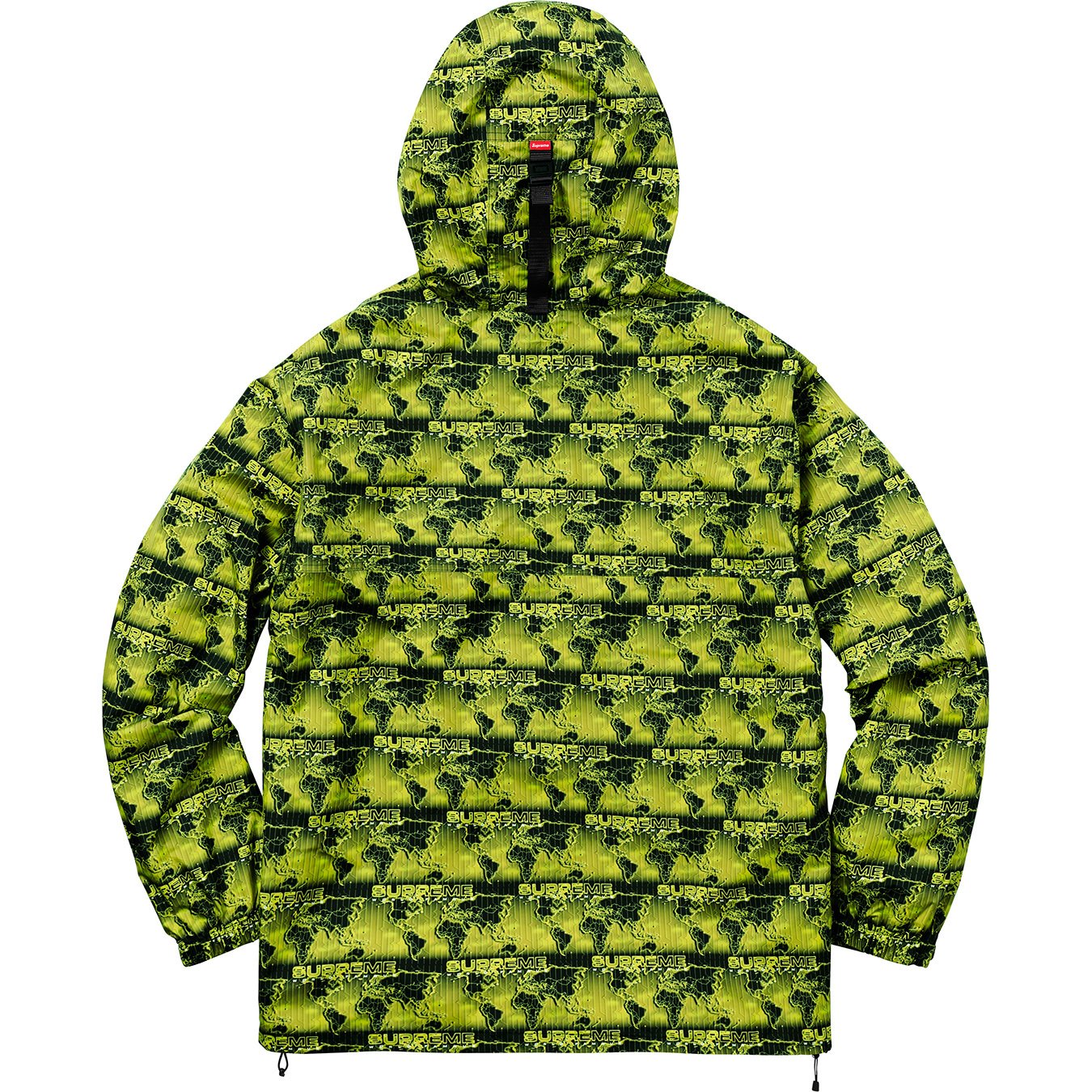 Supreme World Famous Taped Seam Hooded Pullover Green Men's - SS18 