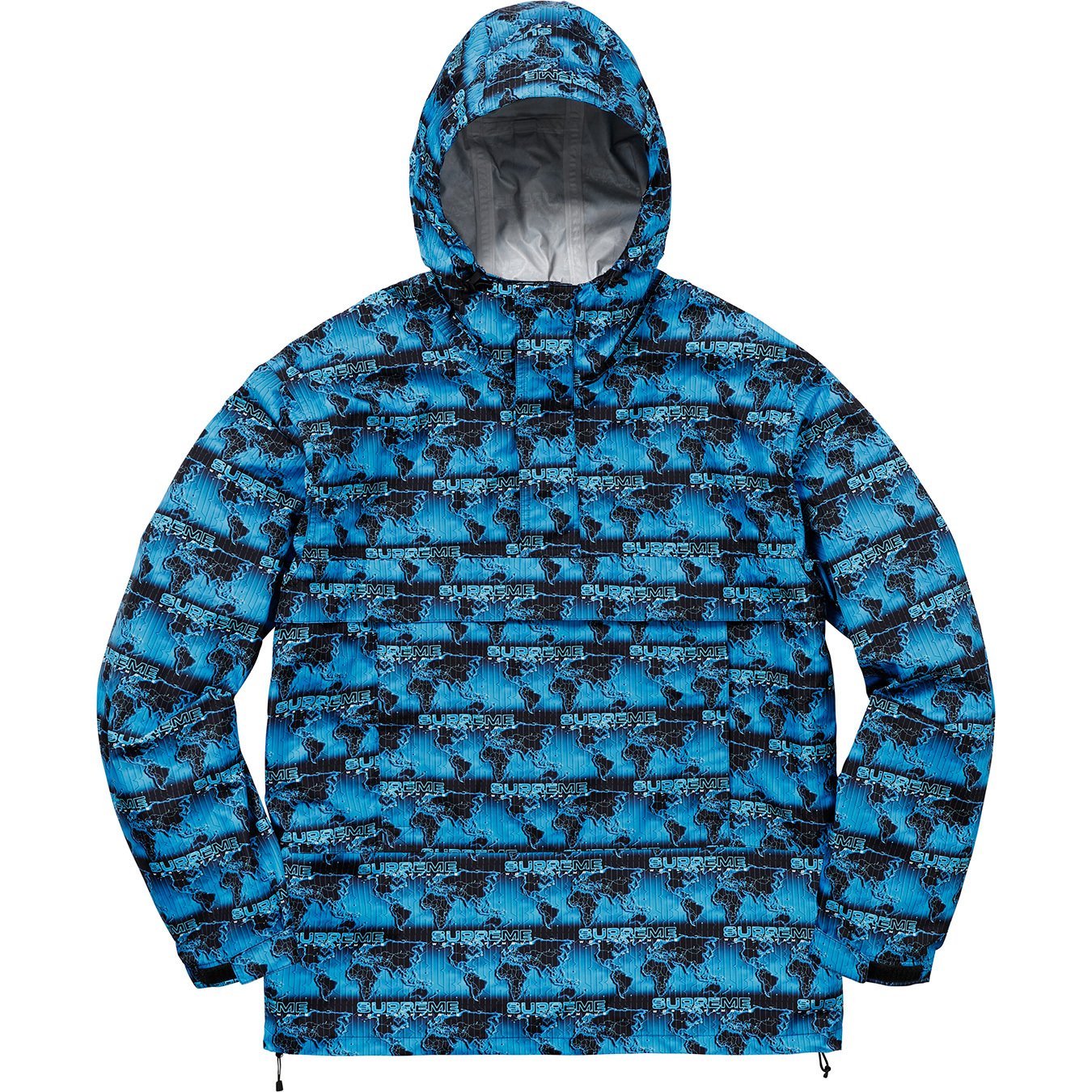 Supreme World Famous Taped Seam Hooded Pullover Pullover Blue