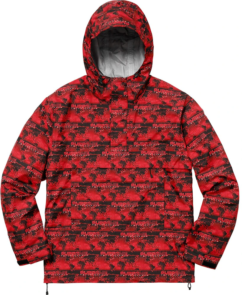 Supreme World Famous Taped Seam Hooded Pullover Pullover Red Men's ...