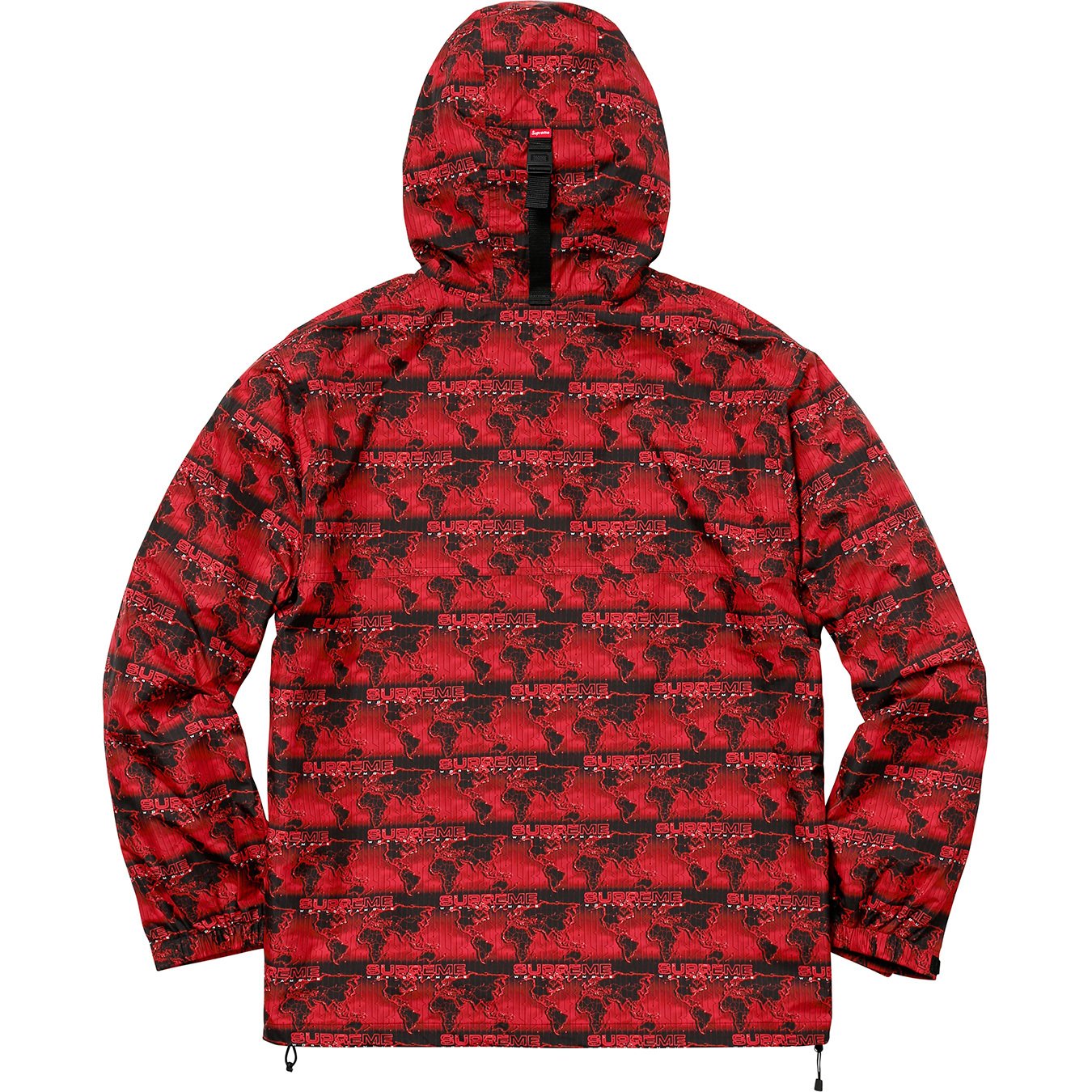 Supreme World Famous Taped Seam Hooded Pullover Pullover Red