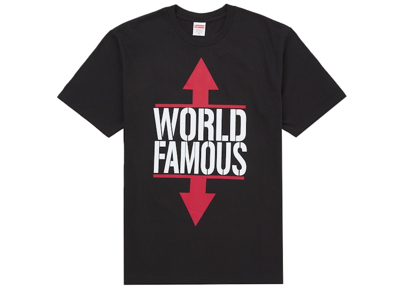 Supreme World Famous Tee Black Men's - SS26 - GB