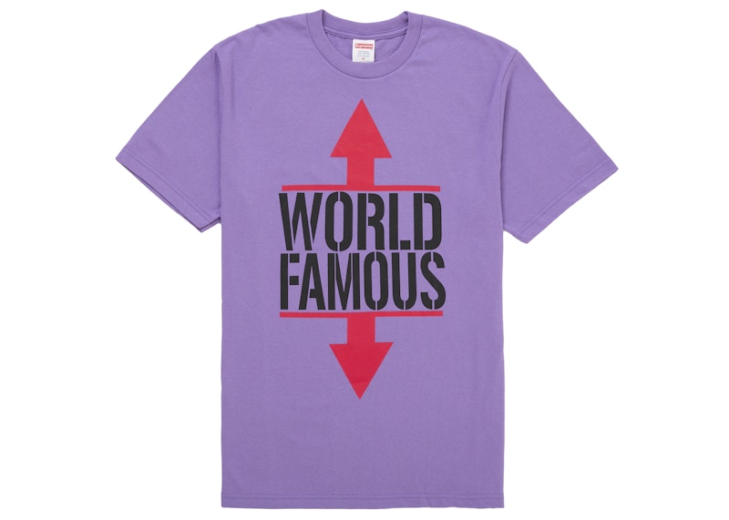Supreme World Famous Tee Purple Men's - SS26 - US
