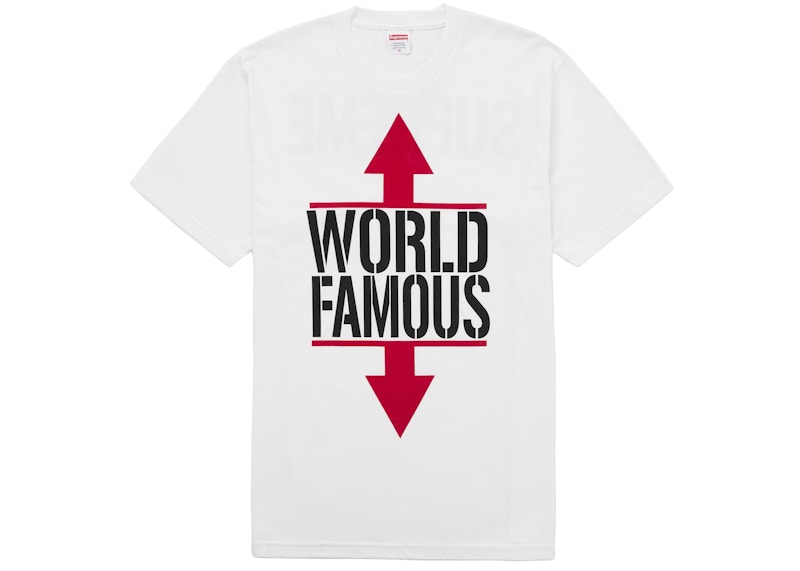 Supreme World Famous Tee White Men's - SS26 - US