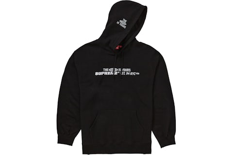 Supreme World Is Yours Hooded Sweatshirt Black Men's SS21 US