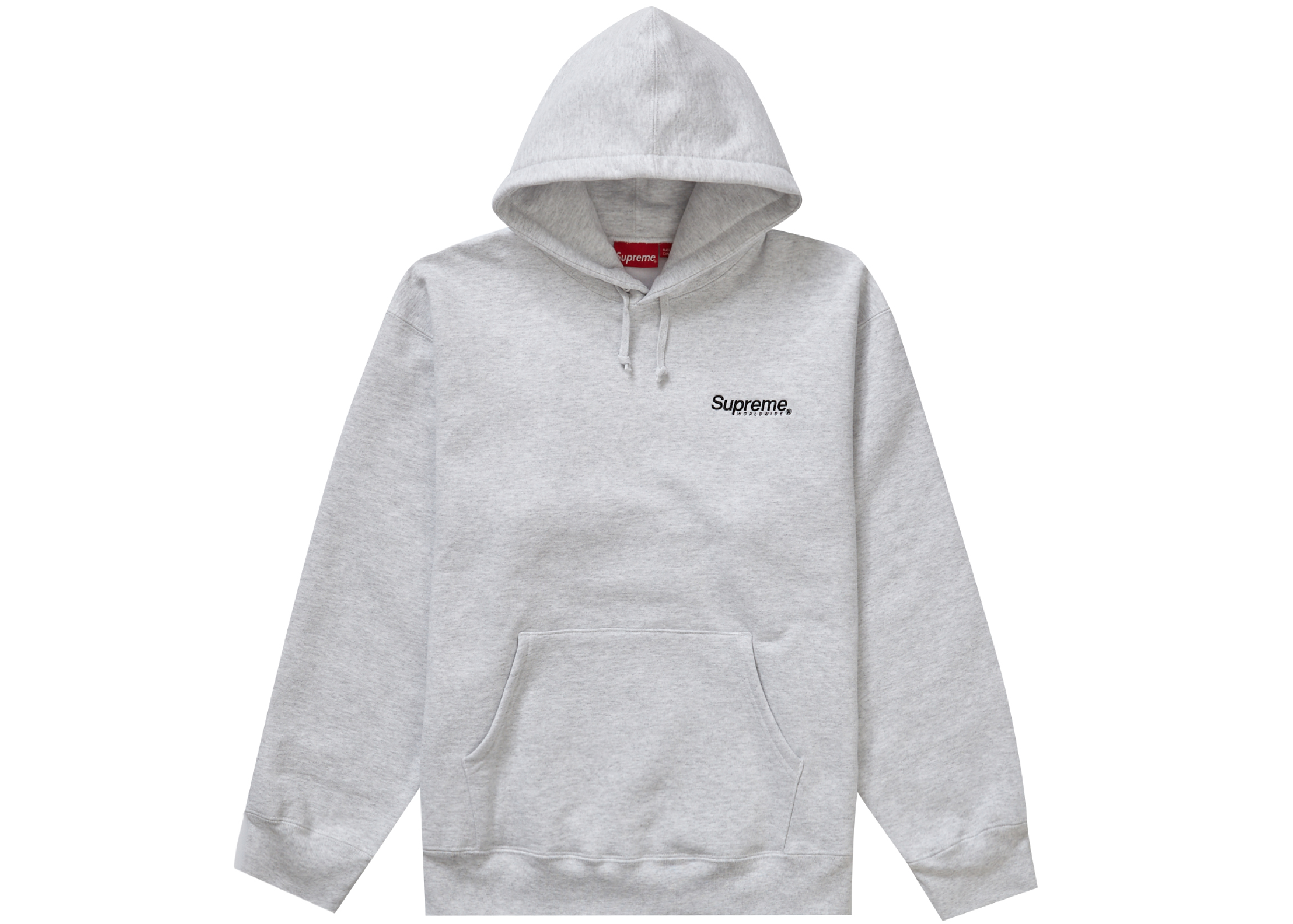 Supreme Worldwide Hooded Sweatshirt Ash Grey Men's - SS23 - GB