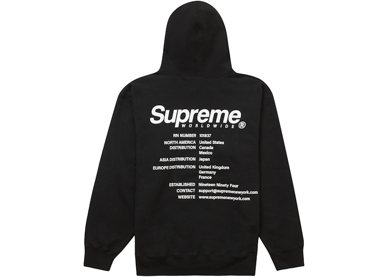 シュプリーム【新品未使用】 Supreme Worldwide Hooded