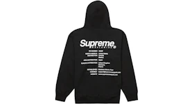 Supreme Worldwide Hooded Sweatshirt Black