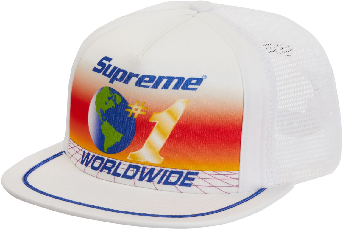 Supreme Worldwide Mesh Back 5-Panel White