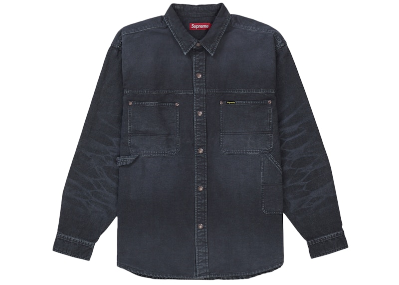 トップス Supreme Worn Snap Painter Shirt Supreme Worn Snap Painter Shirt Black Men's - SS26 - US