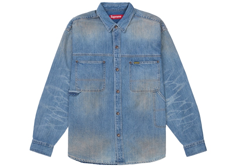 さ*き様 supreme Worn Snap Painter Shirt 202 Supreme Worn Snap Painter Shirt Denim Men's - SS26 - US