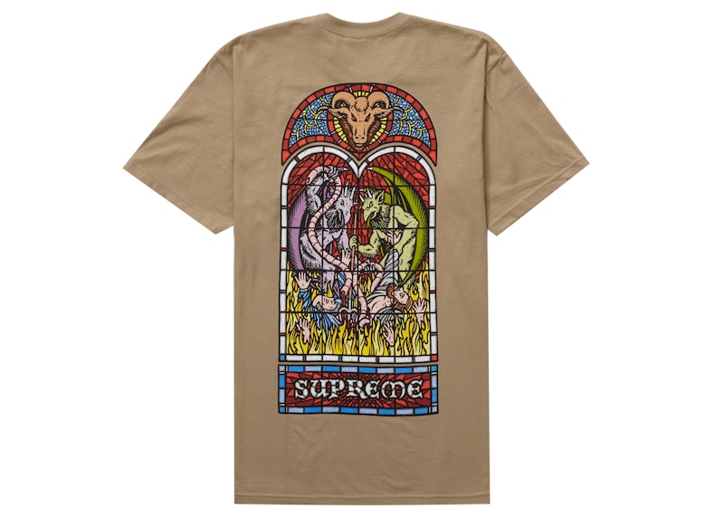 Supreme Worship Tee Khaki Men's - FW23 - US