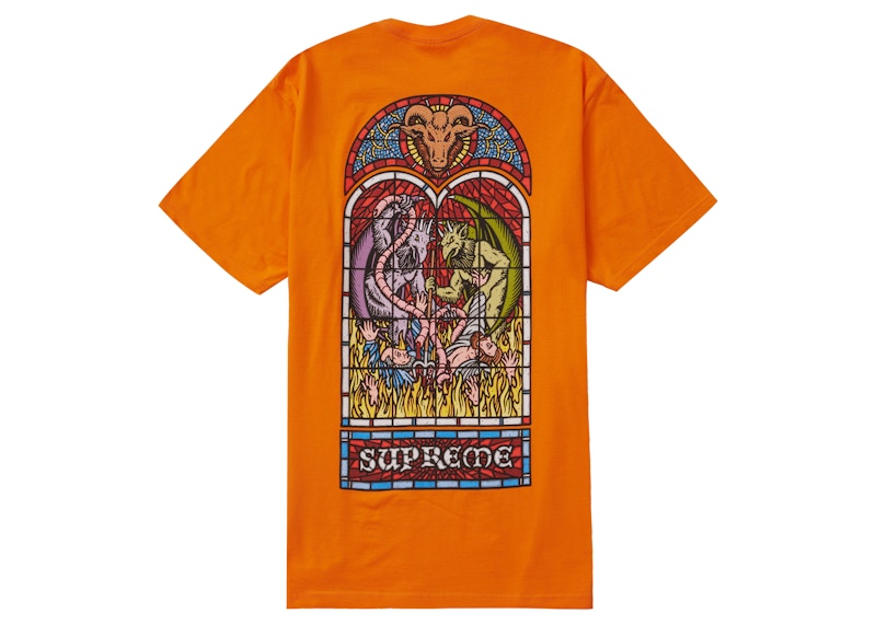 Supreme Worship Tee Orange シュプリーム Tシャツ